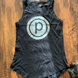 GRAY/BLACK CIRCLE P pure barre tank!